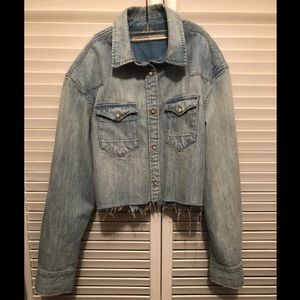 All Saints Cropped Jean Jacket